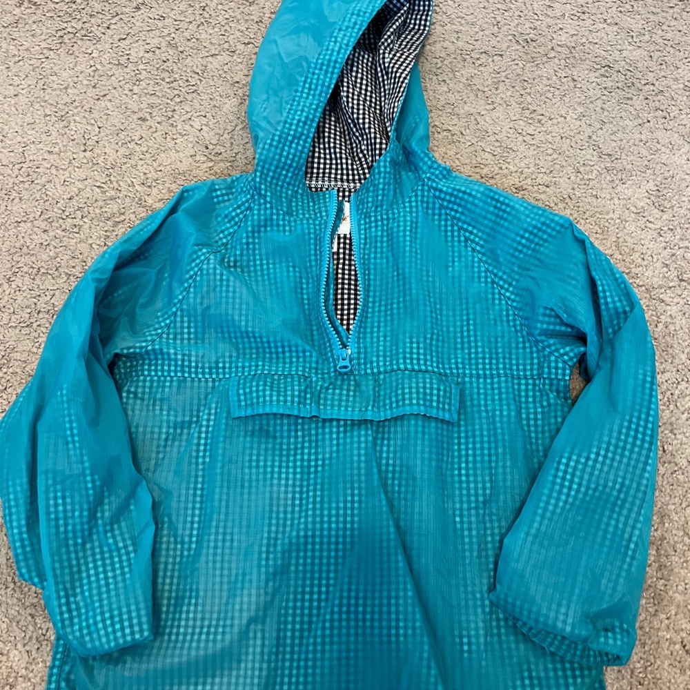 Kids blue windbreaker / rain jacket